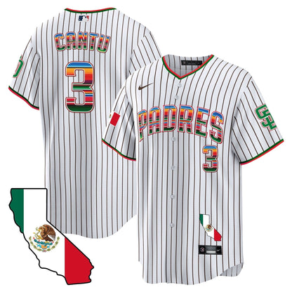 Padres California Map Cool Base Jersey - All Stitched