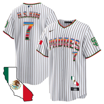 Padres California Map Cool Base Jersey - All Stitched