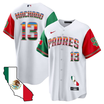Padres California Map Cool Base Jersey - All Stitched