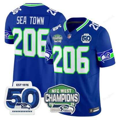 Seattle Seahawks NFC West Division Champions Vapor Limited Jersey V2 - All Stitched