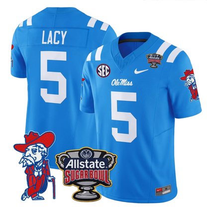Ole Miss Rebels 2025 Sugar Bowl Patch Vapor Limited Jersey - All Stitched