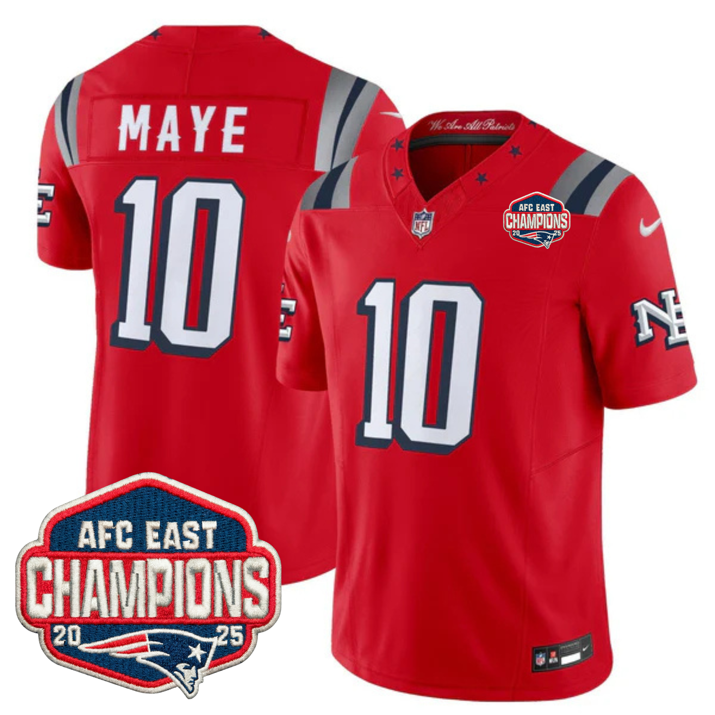 NE 2025 "Rivalries" AFC East Champions Vapor Limited Jersey - All Stitched