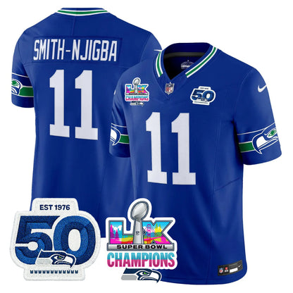SEA SB LX Game Patch Jersey - All Stitched