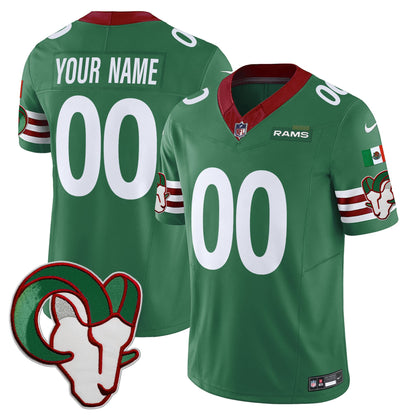 Los Angeles Rams Mexico Vapor Limited Custom Jersey - All Stitched