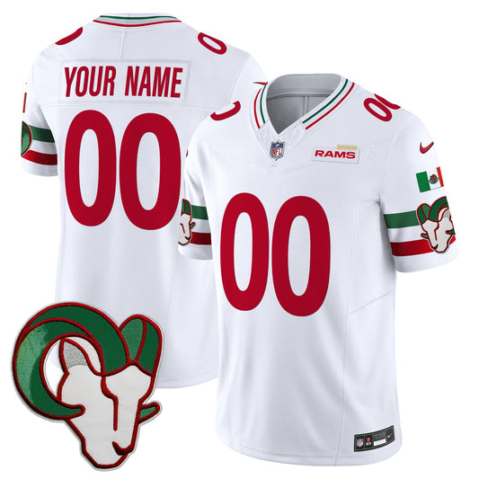 Los Angeles Rams Mexico Vapor Limited Custom Jersey - All Stitched
