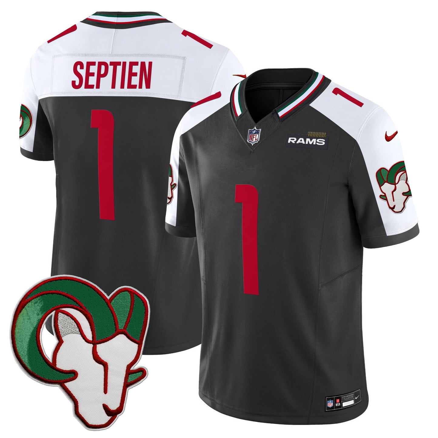 Los Angeles Rams Mexico Vapor Limited Jersey - All Stitched