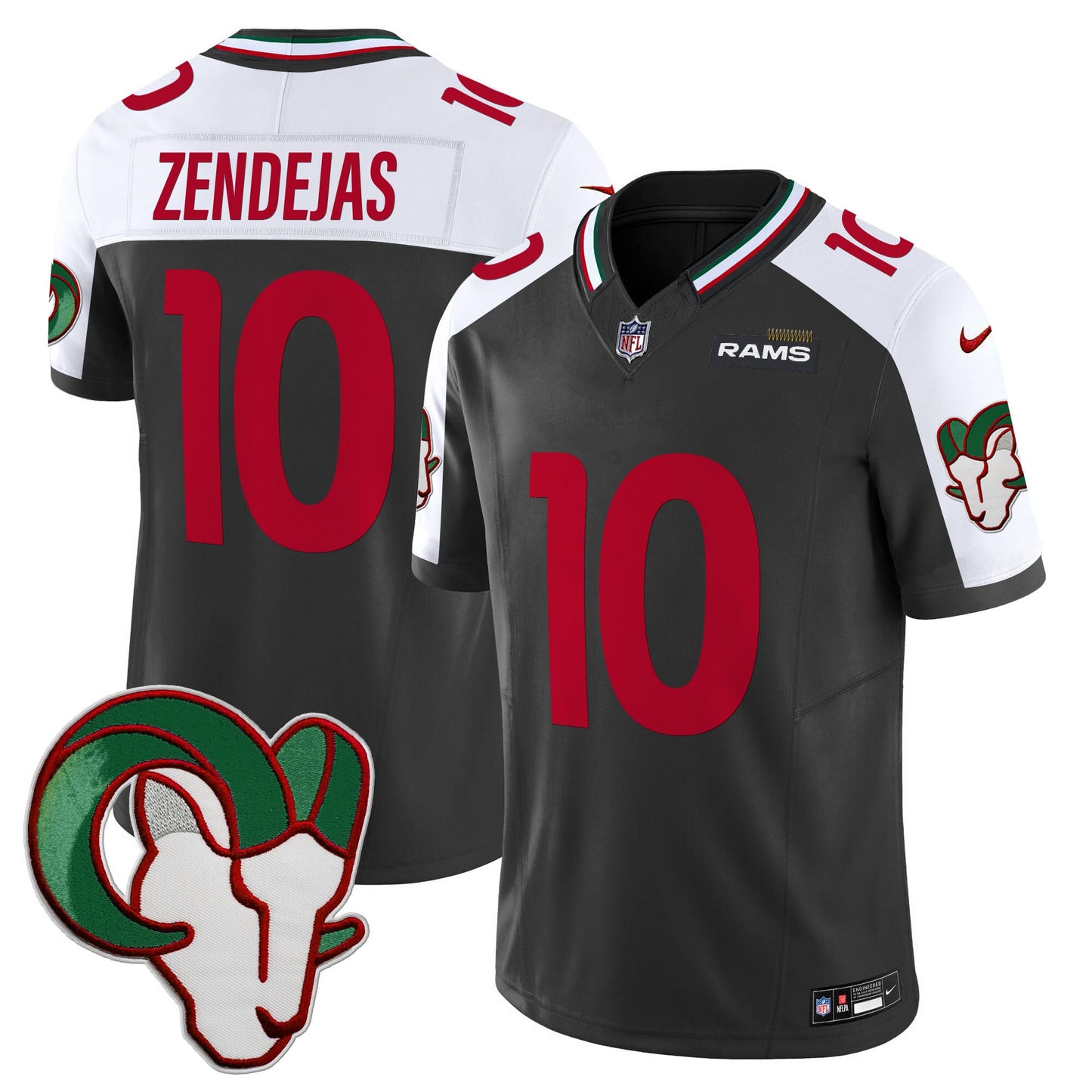 Los Angeles Rams Mexico Vapor Limited Jersey - All Stitched
