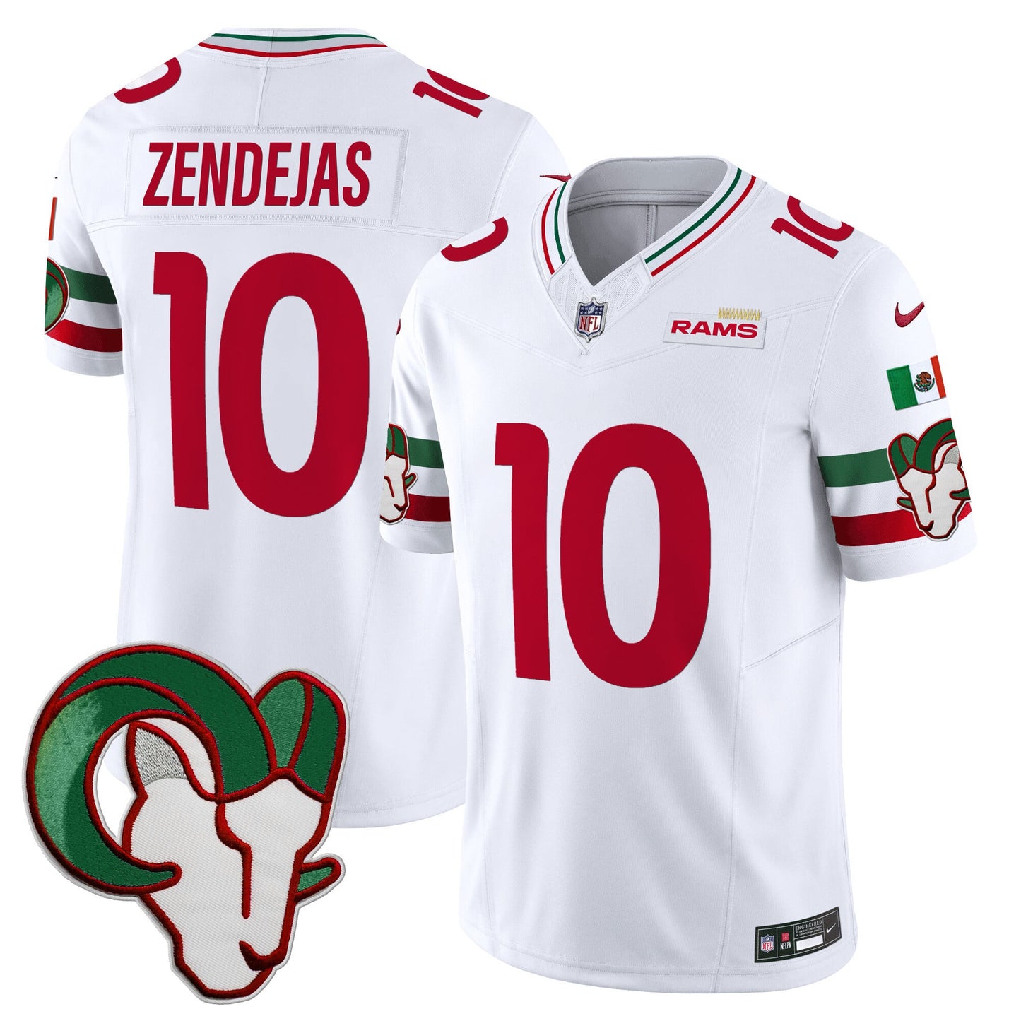 Los Angeles Rams Mexico Vapor Limited Jersey - All Stitched