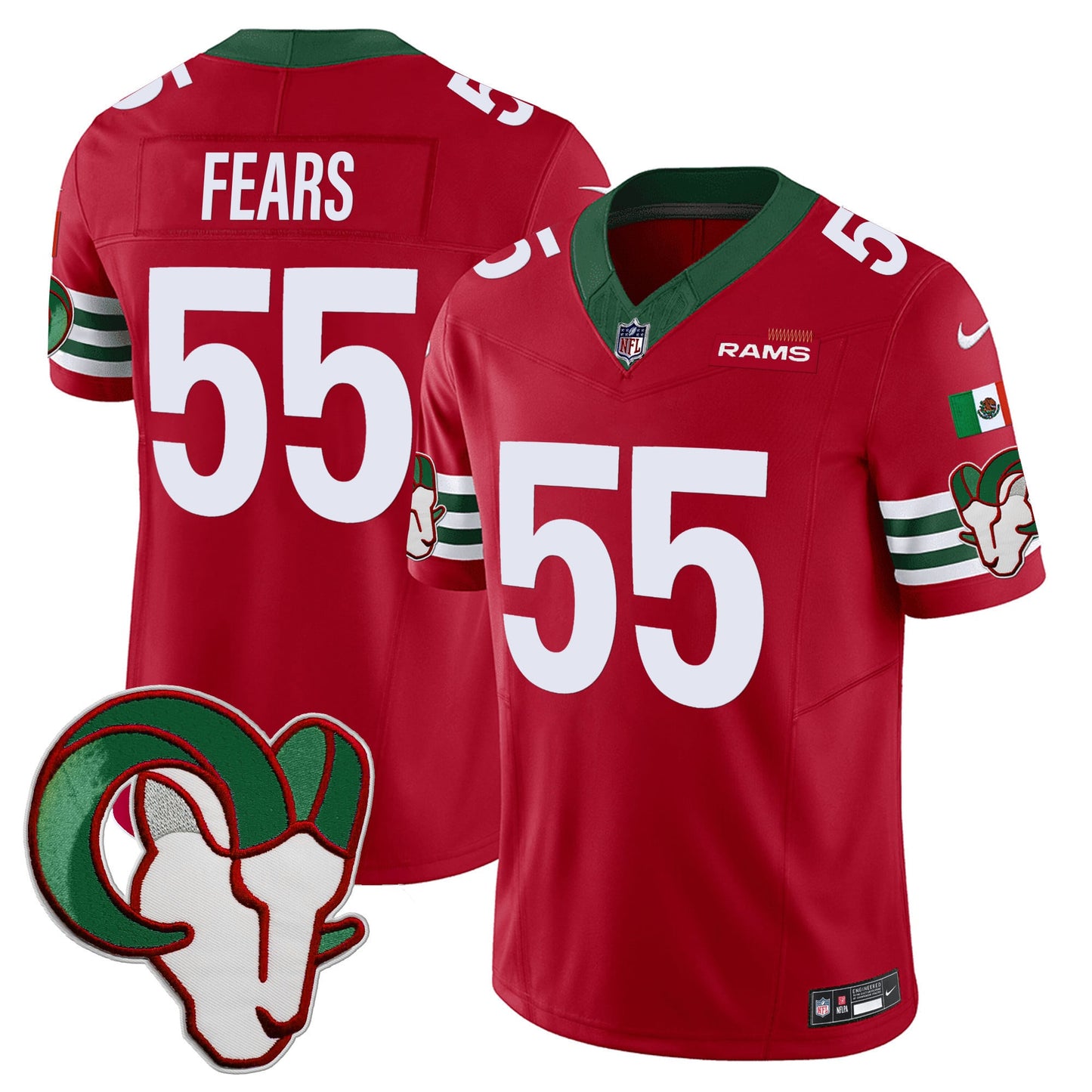 Los Angeles Rams Mexico Vapor Limited Jersey - All Stitched