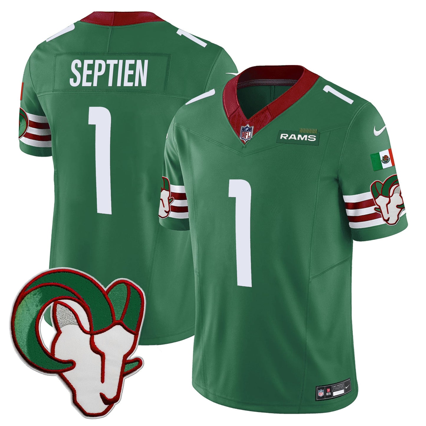 Los Angeles Rams Mexico Vapor Limited Jersey - All Stitched
