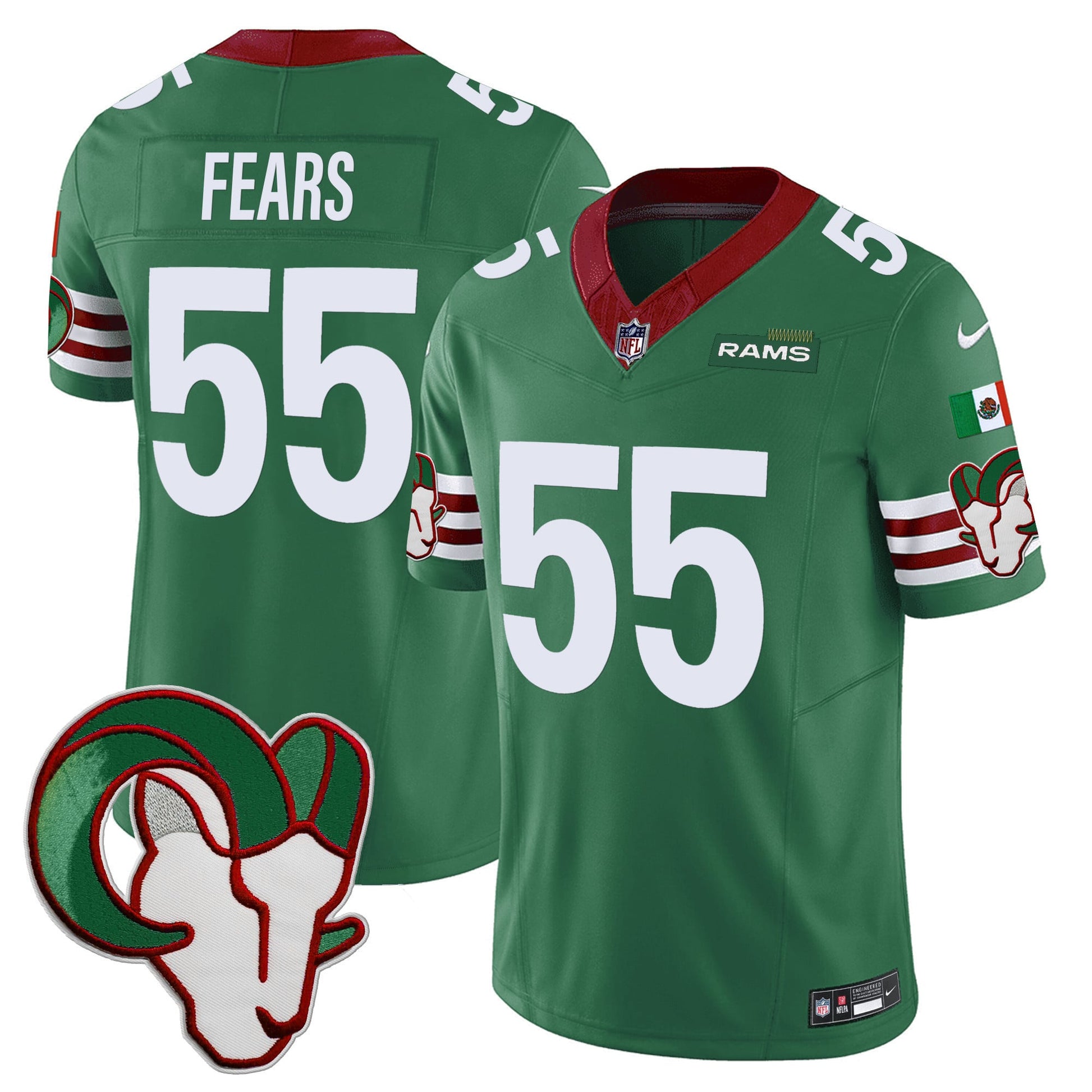 Los Angeles Rams Mexico Vapor Limited Jersey - All Stitched