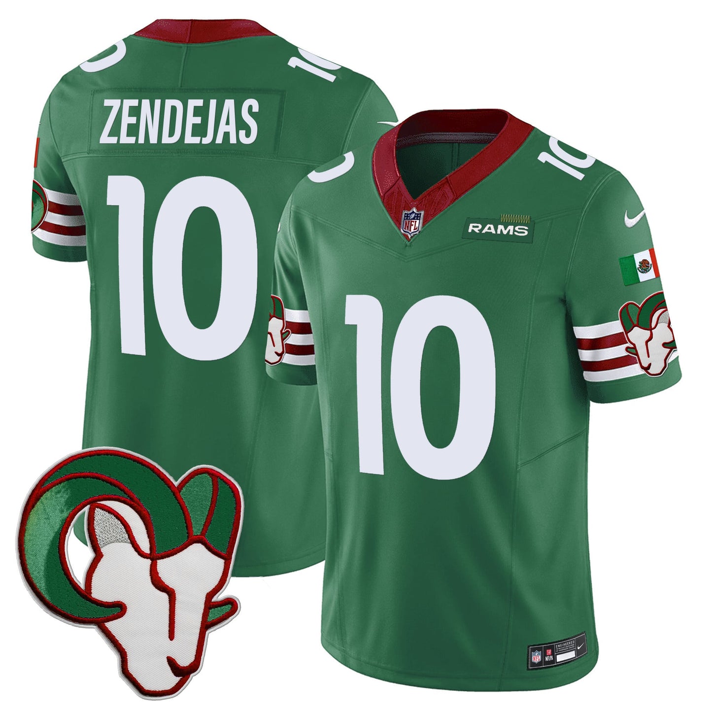 Los Angeles Rams Mexico Vapor Limited Jersey - All Stitched