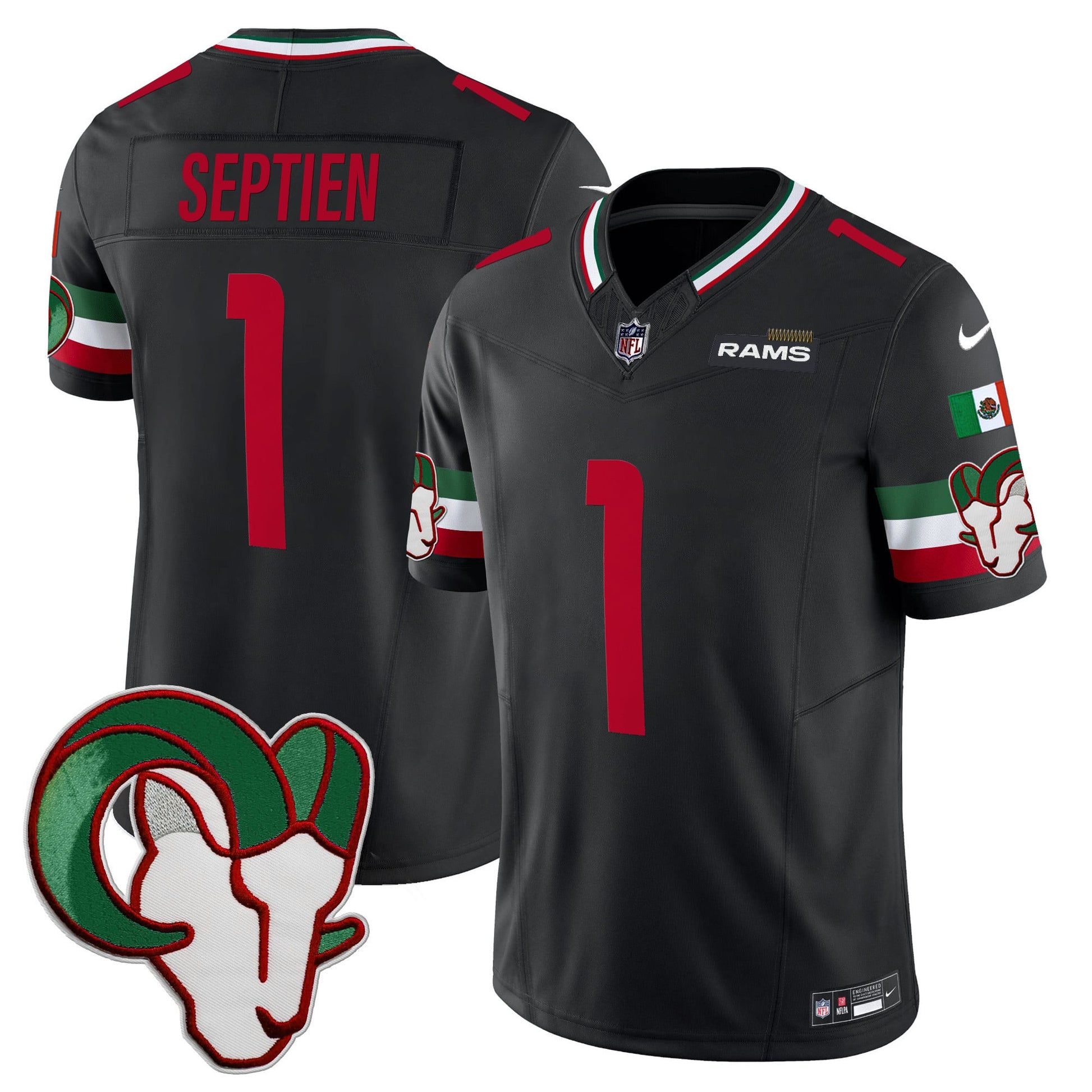 Los Angeles Rams Mexico Vapor Limited Jersey - All Stitched