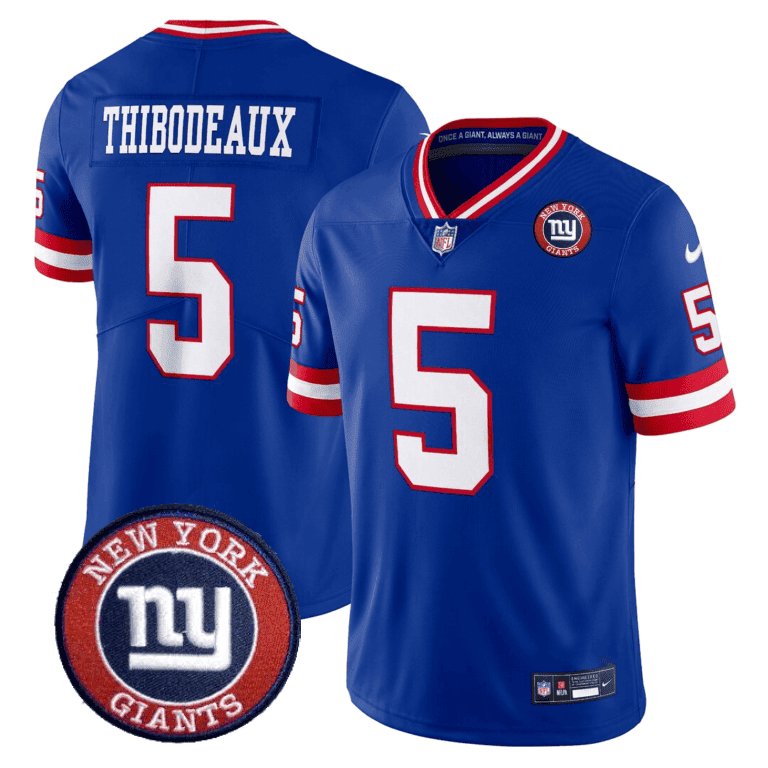 Giants Logo Patch Limited Jersey - All Stitched