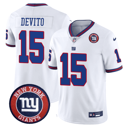 Giants Logo Patch Limited Jersey - All Stitched