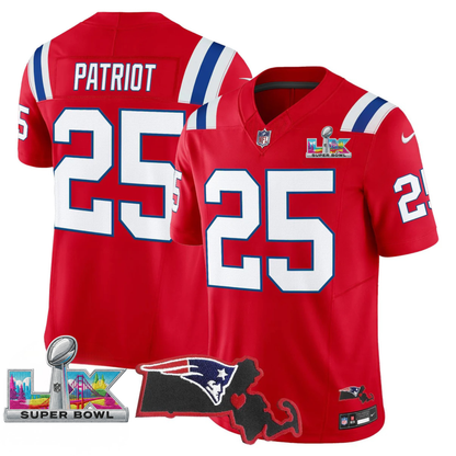 Women's NE SB LX Game Patch Vapor Limited Jersey - All Stitched