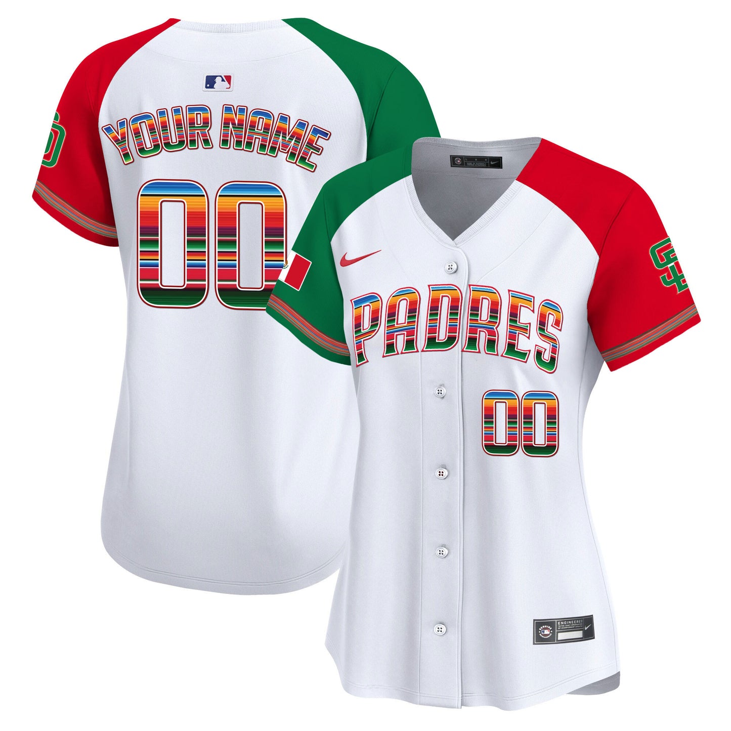 San Diego Padres Mexico Premier Limited Custom Jersey - All Stitched