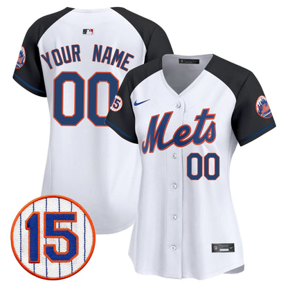 New York Mets Jerry Grote Patch Vapor Premier Limited Custom Jersey - All Stitched