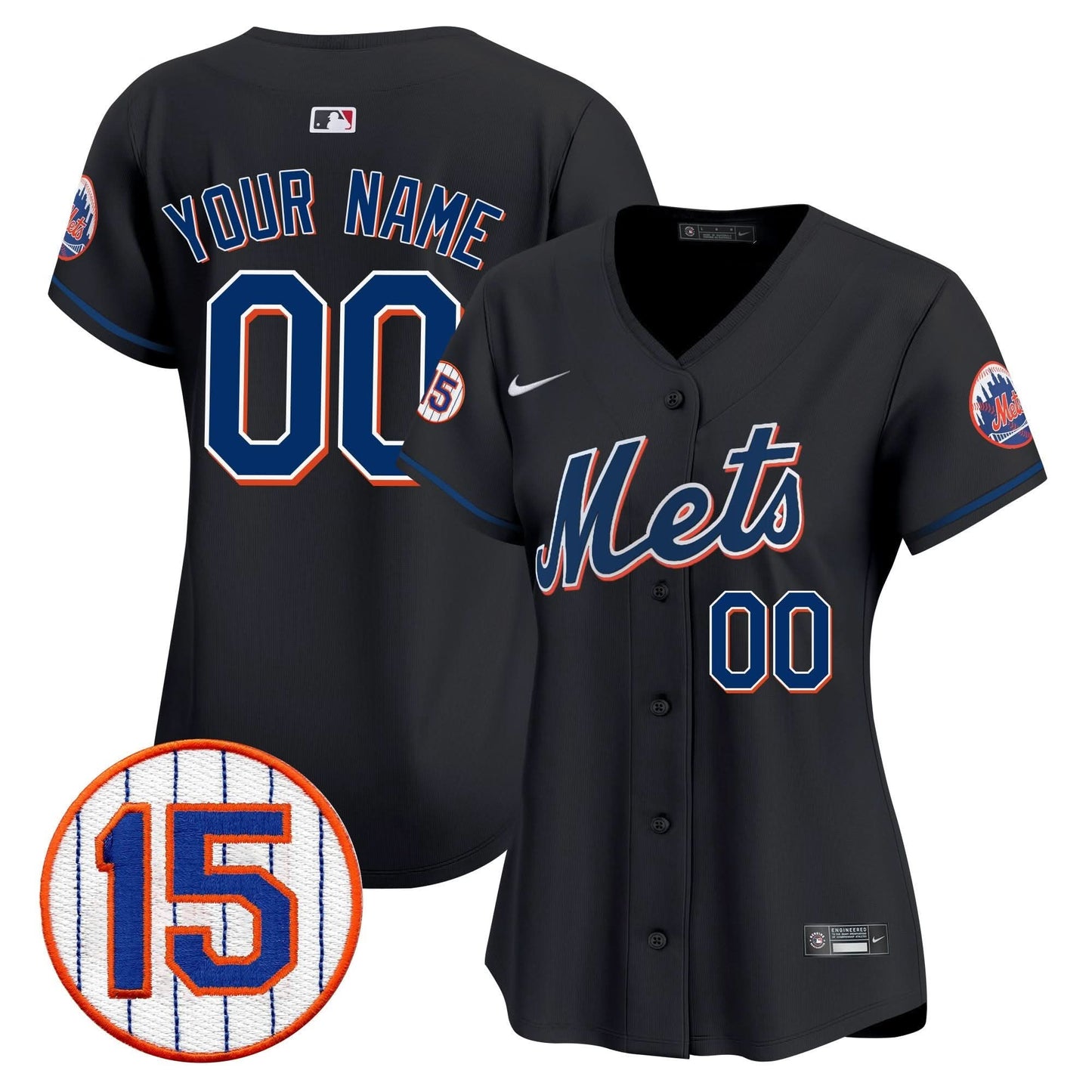 New York Mets Jerry Grote Patch Vapor Premier Limited Custom Jersey - All Stitched