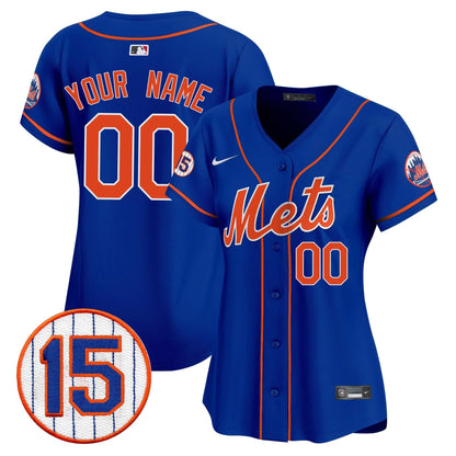 New York Mets Jerry Grote Patch Vapor Premier Limited Custom Jersey - All Stitched