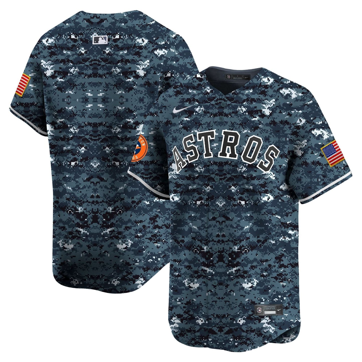 Men's Houston Astros USMC Alternate Vapor Premier Limited Jersey - All Stitched