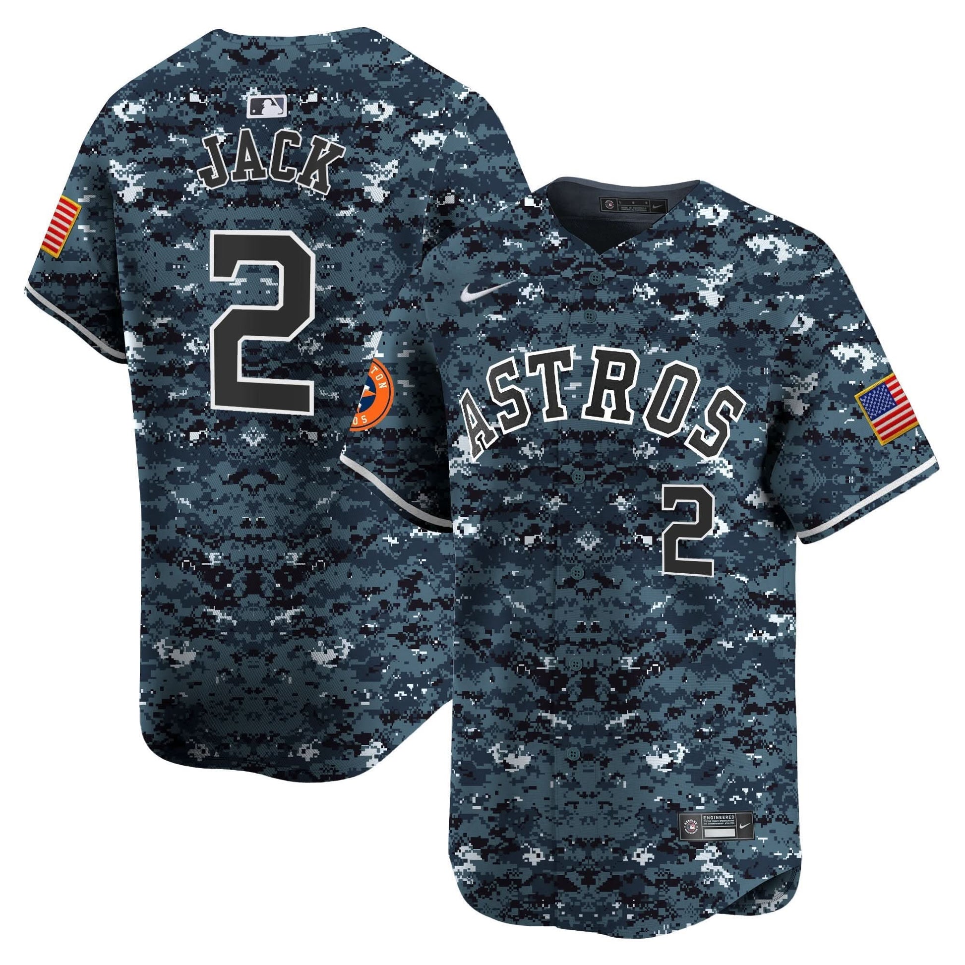 Men's Houston Astros USMC Alternate Vapor Premier Limited Jersey - All Stitched