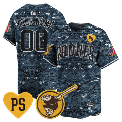 Padres USMC Alternate Vapor Premier Limited Custom Jersey – All Stitched