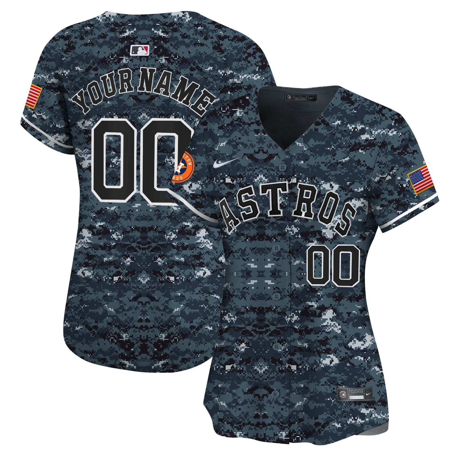 Houston Astros USMC Alternate Vapor Premier Limited Custom Jersey - All Stitched
