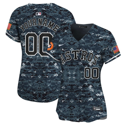 Houston Astros USMC Alternate Vapor Premier Limited Custom Jersey - All Stitched