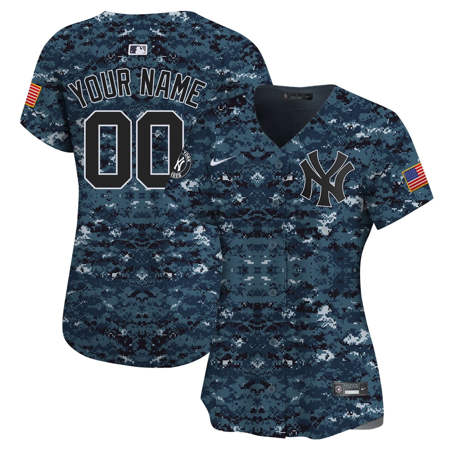 New York Yankees USMC Alternate Vapor Premier Limited Custom Jersey - All Stitched