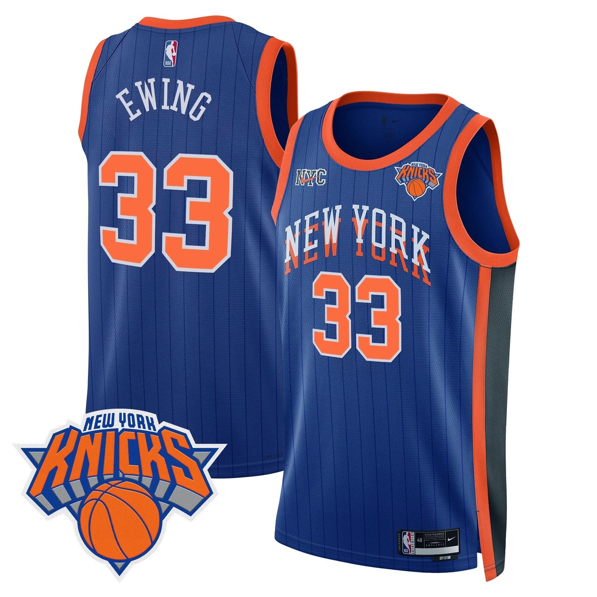 Men's New York Knicks Swingman Jersey V2 - All Stitched