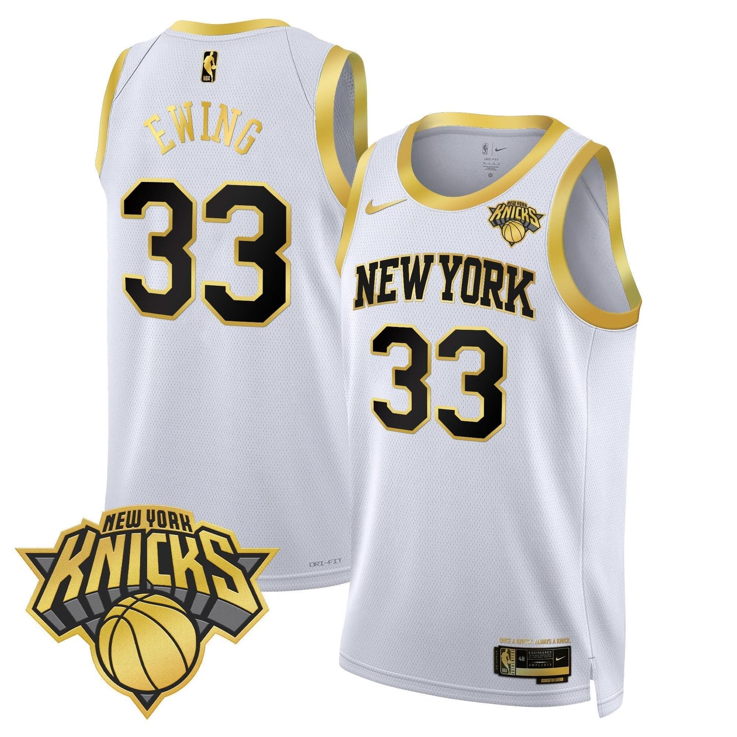 Men's New York Knicks Swingman Jersey V2 - All Stitched