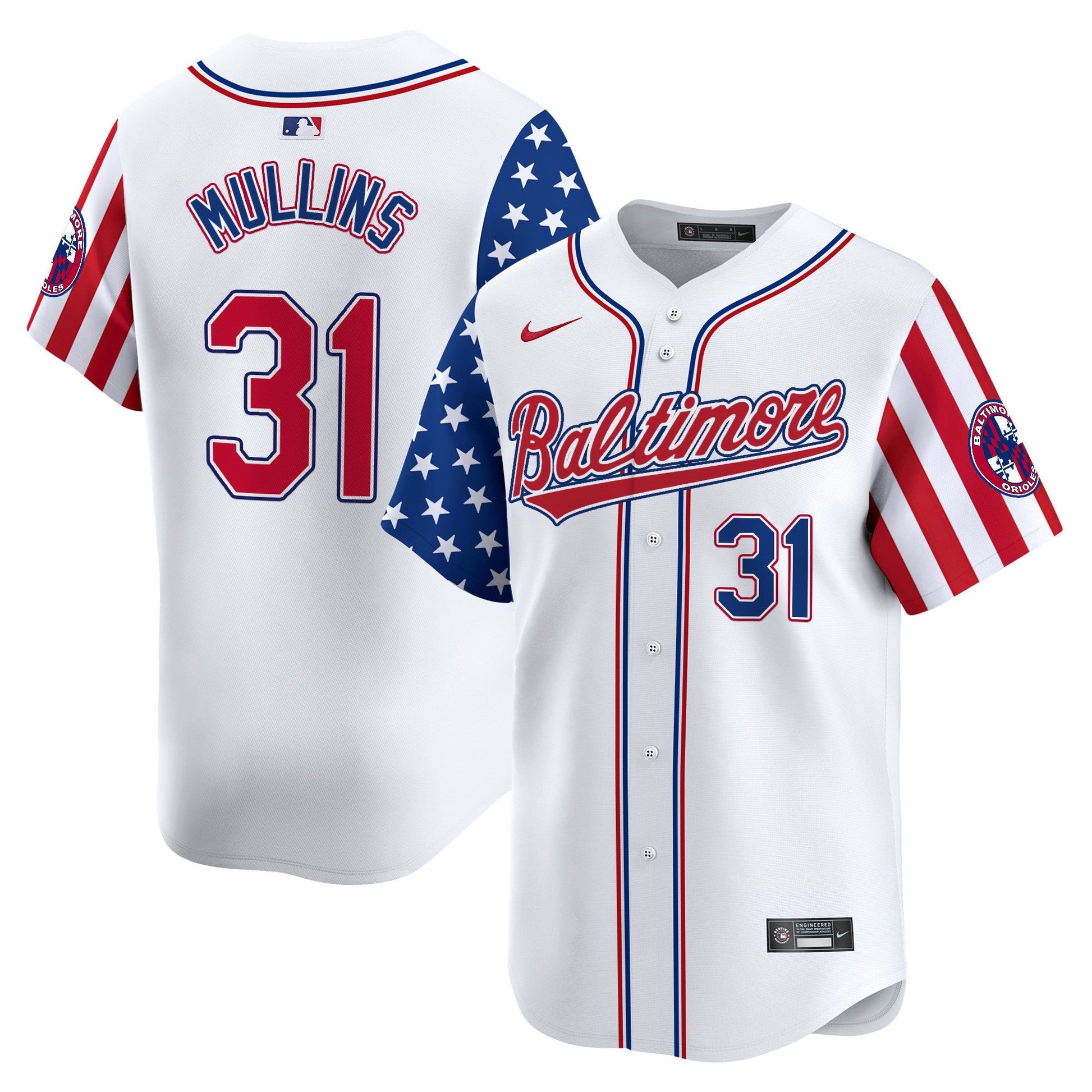 Men's Baltimore Orioles 2025 Independence Day Vapor Premier Limited Jersey - All Stitched