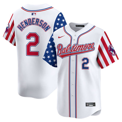 Men's Baltimore Orioles 2025 Independence Day Vapor Premier Limited Jersey - All Stitched