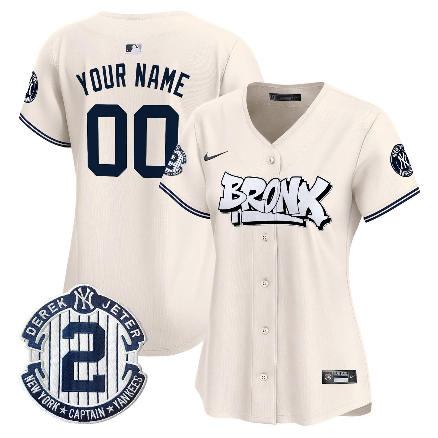 New York Yankees The Bronx Graffiti Vapor Premier Limited Custom Jersey V3 - All Stitched