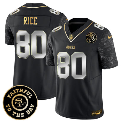 Men's 49ers Pattern Style Vapor Limited Jersey - All Stitched