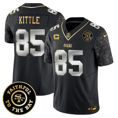 Men's 49ers Pattern Style Vapor Limited Jersey - All Stitched
