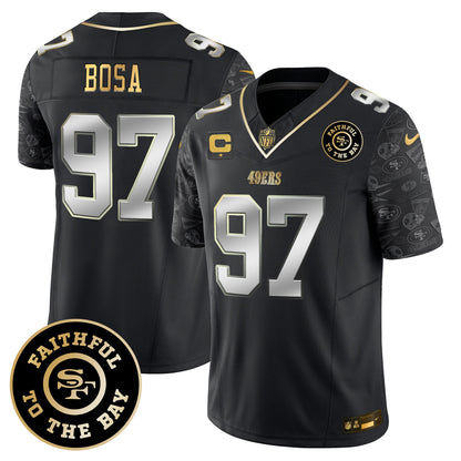Men's 49ers Pattern Style Vapor Limited Jersey - All Stitched
