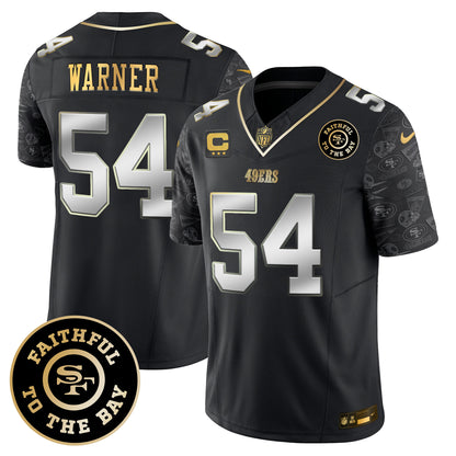 Men's 49ers Pattern Style Vapor Limited Jersey - All Stitched