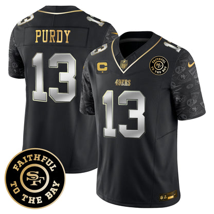 Men's 49ers Pattern Style Vapor Limited Jersey - All Stitched