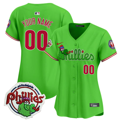 Phillies Phanatic Patch Vapor Premier Limited Custom Jersey V3 - All Stitched