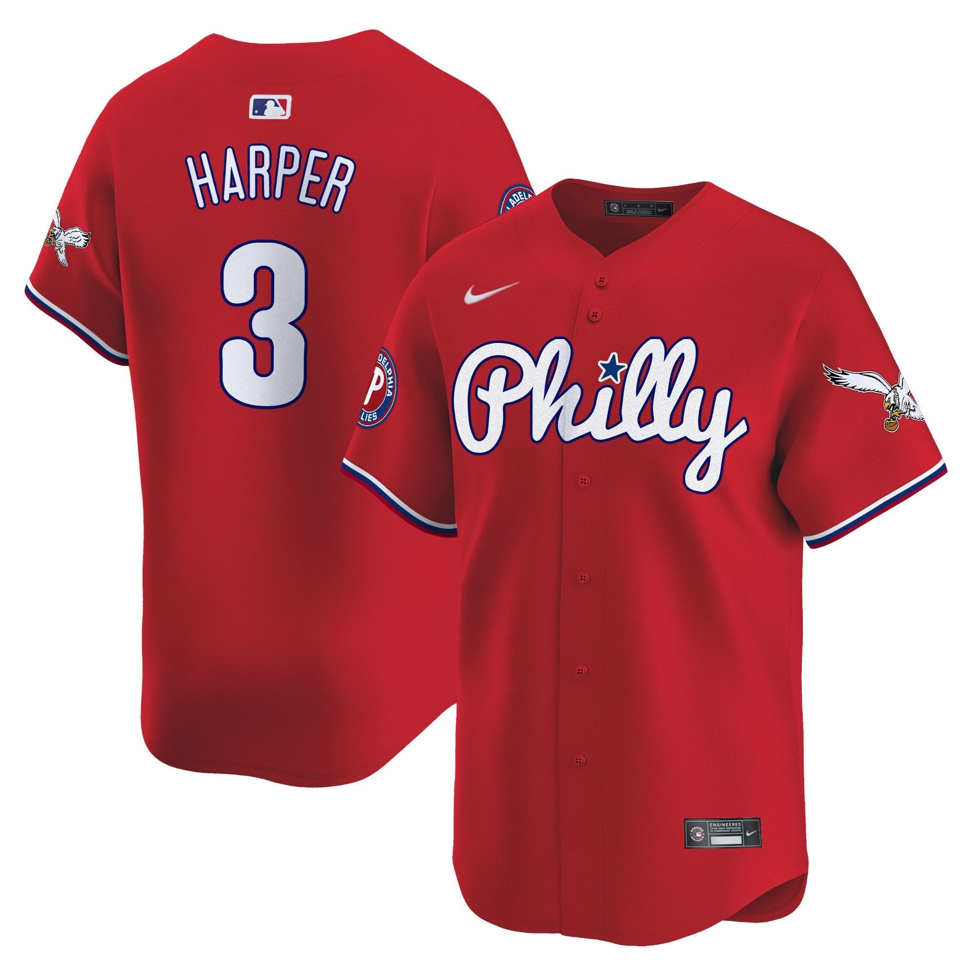 Men's Phillies & Eagles Vapor Premier Limited Jersey - All Stitched