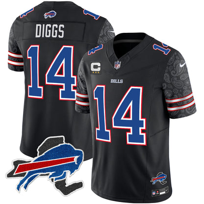 Men's Bills New York Patch Vapor Limited Jersey V2 - All Stitched