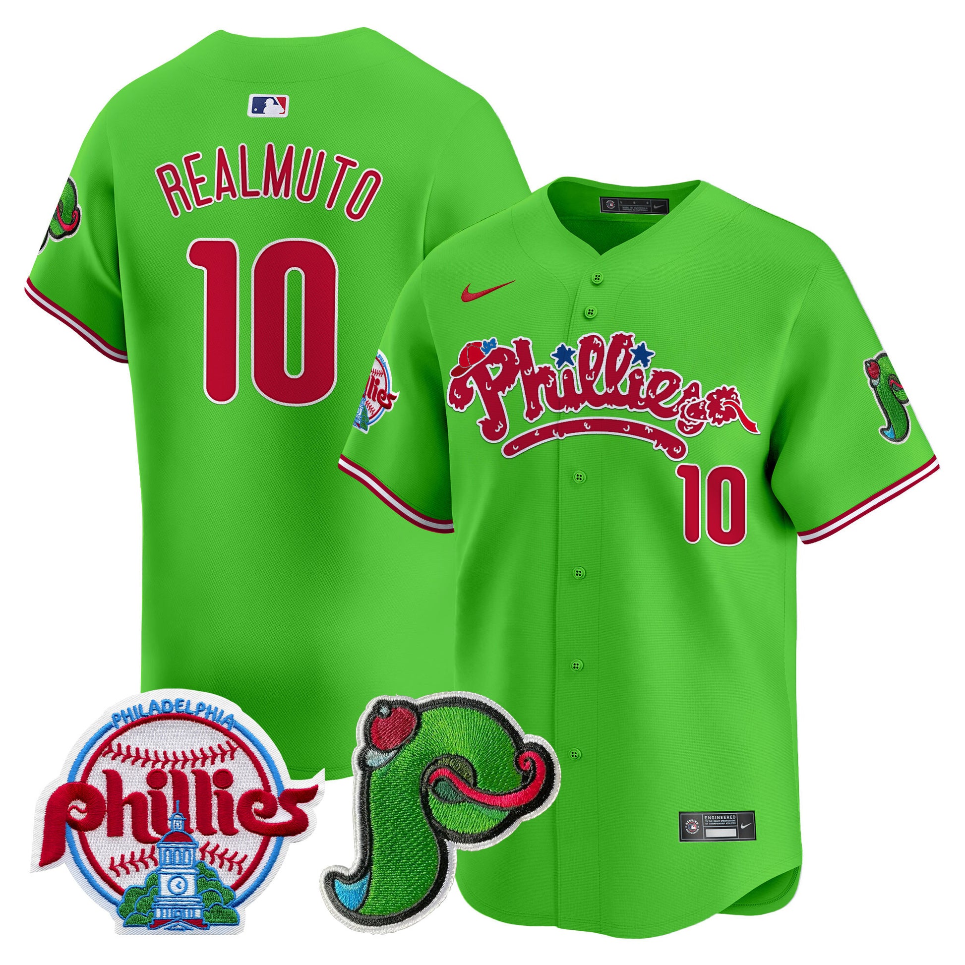 Men's Phillies Phanatic Patch Vapor Premier Limited Jersey V4 - All Stitched