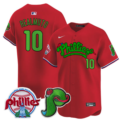 Men's Phillies Phanatic Patch Vapor Premier Limited Jersey V4 - All Stitched