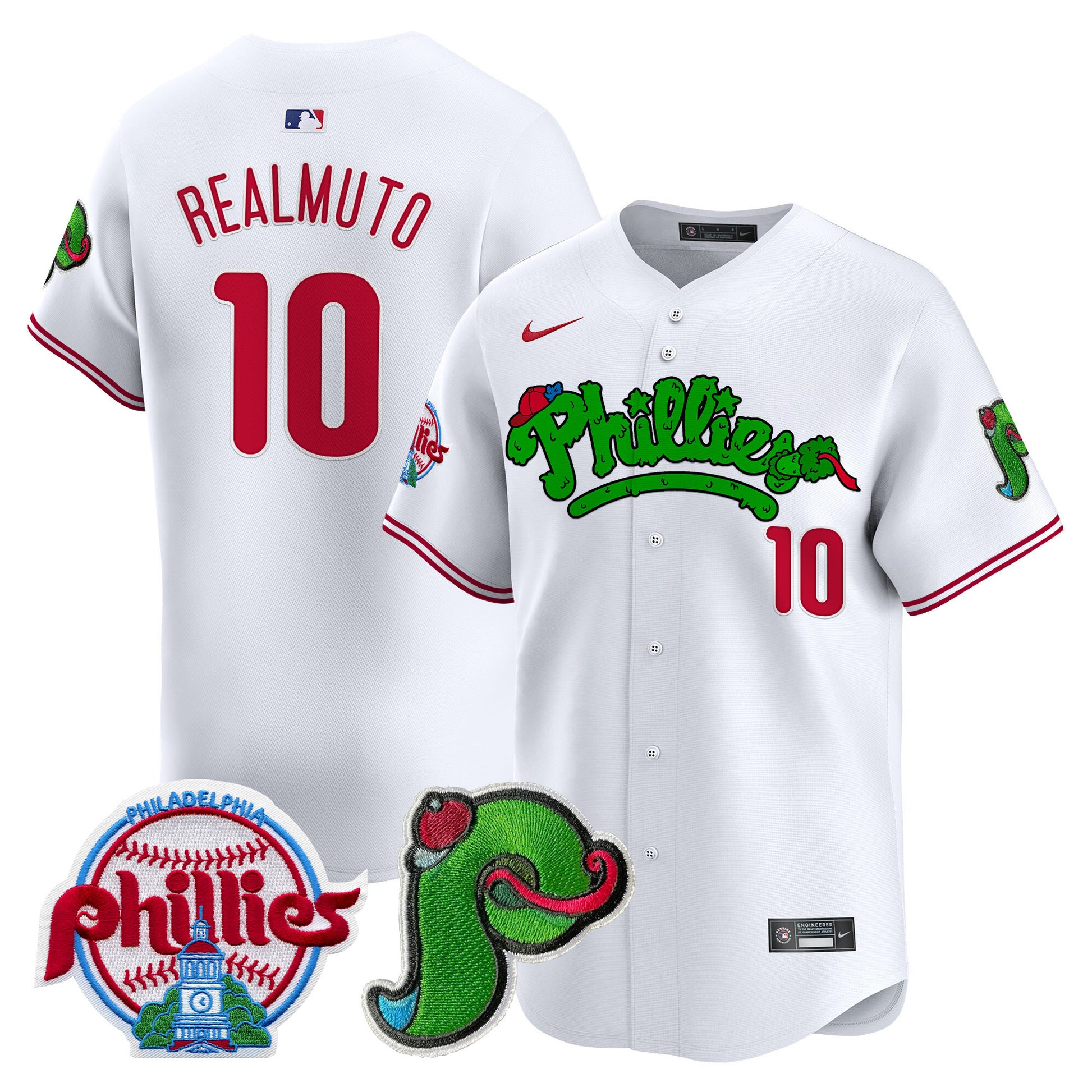 Men's Phillies Phanatic Patch Vapor Premier Limited Jersey V4 - All Stitched