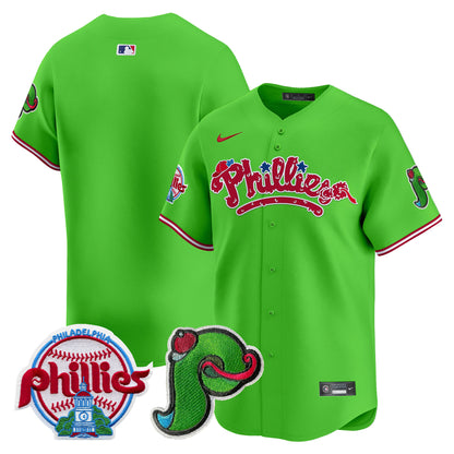 Men's Phillies Phanatic Patch Vapor Premier Limited Jersey V4 - All Stitched
