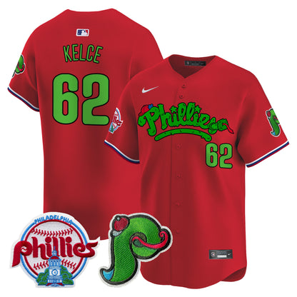 Men's Phillies Phanatic Patch Vapor Premier Limited Jersey V4 - All Stitched