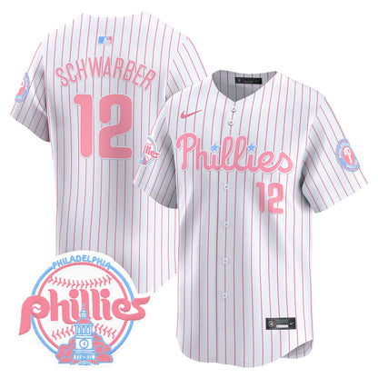 Unisex Phillies Bubblegum Pink Vapor Premier Limited Jersey V2 - All Stitched