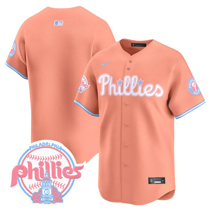 Unisex Phillies Bubblegum Pink Vapor Premier Limited Jersey V2 - All Stitched